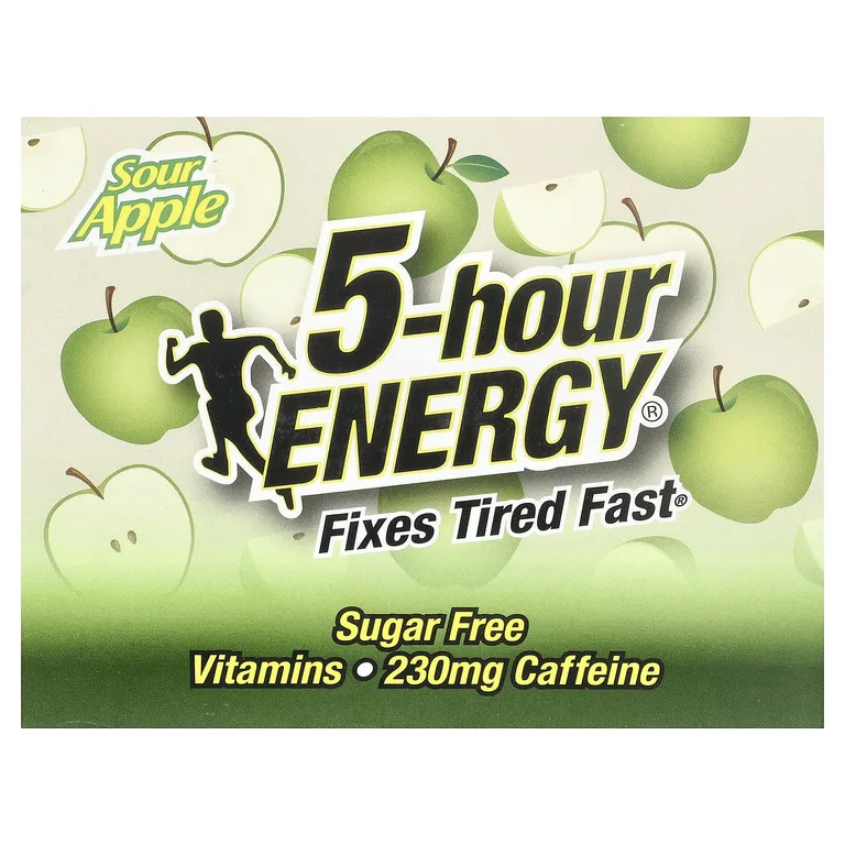 5 hour Energy, кислое яблоко, 12 флаконов по 57 мл (1,93 жидк. унции)