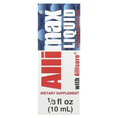 Allimax, экстракт аллицина, 40 мкг, 10 мл (1/3 жидк. Унции)
