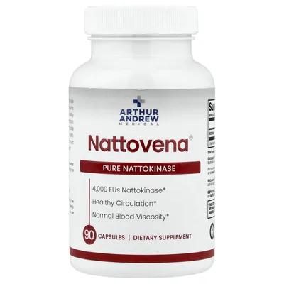 Arthur Andrew Medical, Nattovena®, чистая наттокиназа, 4000 FU, 90 капсул
