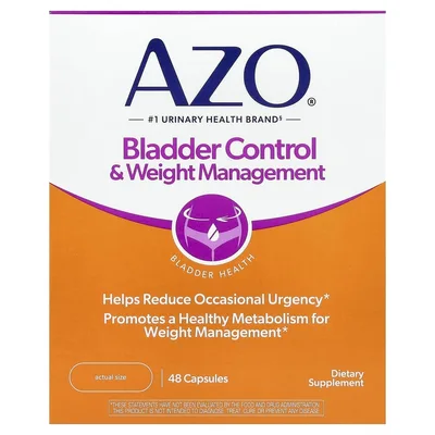 AZO, Bladder Control & Weight Management, 48 капсул