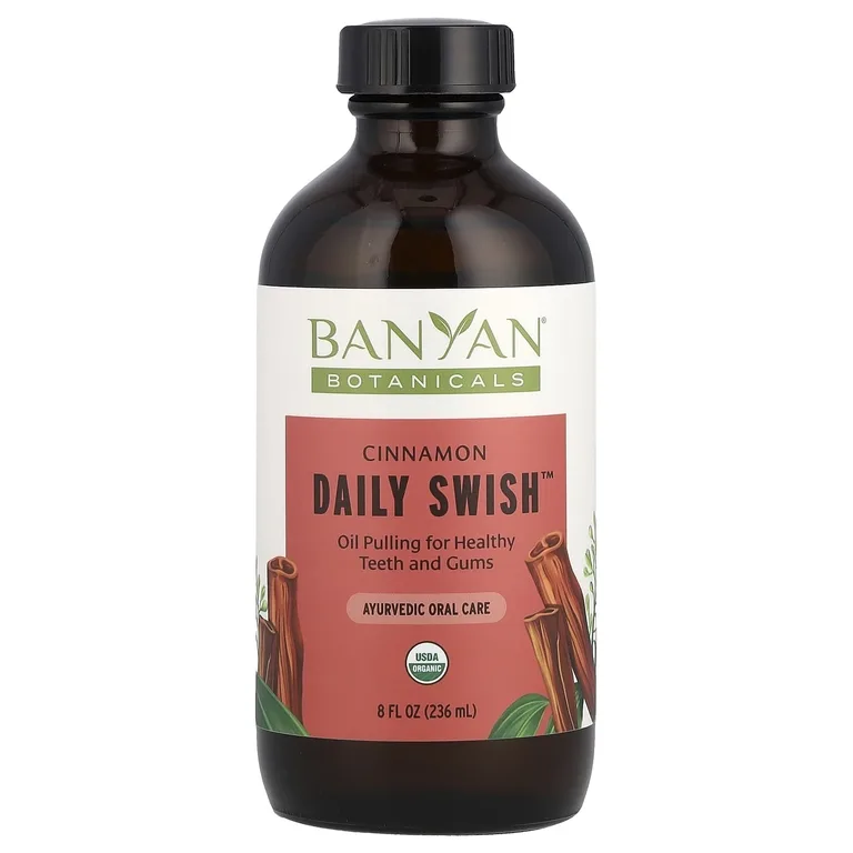 Banyan Botanicals, Daily Swish™, со вкусом корицы, 236 мл (8 жидк. унций)