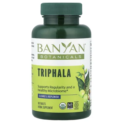 Banyan Botanicals, трифала, 180 таблеток