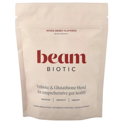 Beam, Biotic, ягодное ассорти, 15 стик-пакетов по 2,6 г (0,09 унции)