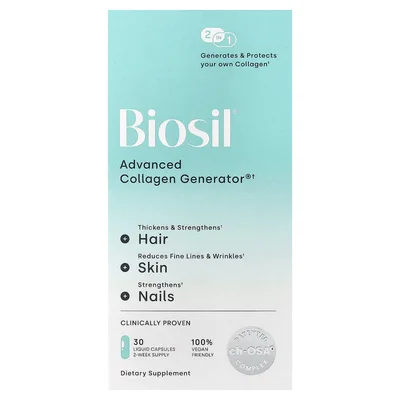 Biosil, Advanced Collagen Generator®, 30 капсул с жидкостью