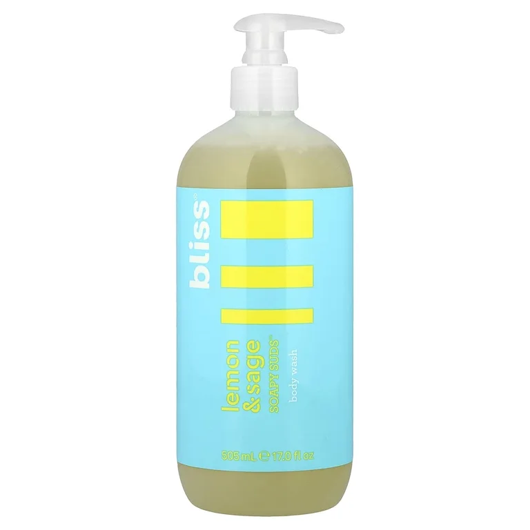 Bliss, Soapy Suds ™, гель для душа, лимон и шалфей, 505 мл (17 жидк. Унций)
