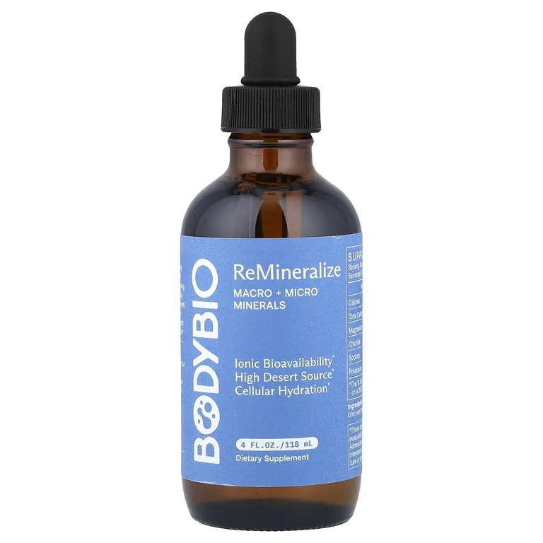 BodyBio, Remineralize, макро-микроэлементы и микроэлементы, 4 жидк. унции (118 мл)