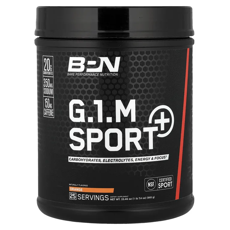 BPN, G.1.M Sport+, с апельсиновым вкусом, 665 г (1 фунт 7,4 унции)