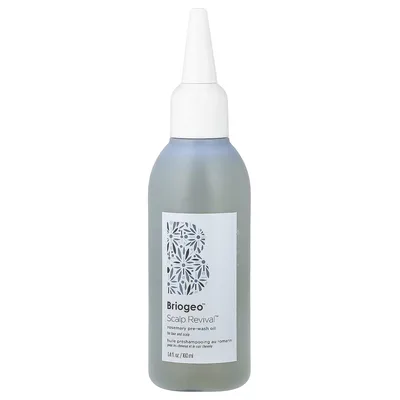 Briogeo, Scalp Revival™, масло для предварительного мытья с розмарином, для волос и кожи головы, 100 мл (3,4 жидк. унции)