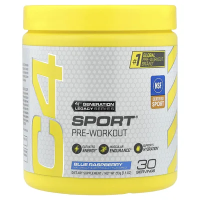 C4 / Cellucor, предтренировочный комплекс, голубая малина, 213 г (7.5 унций)