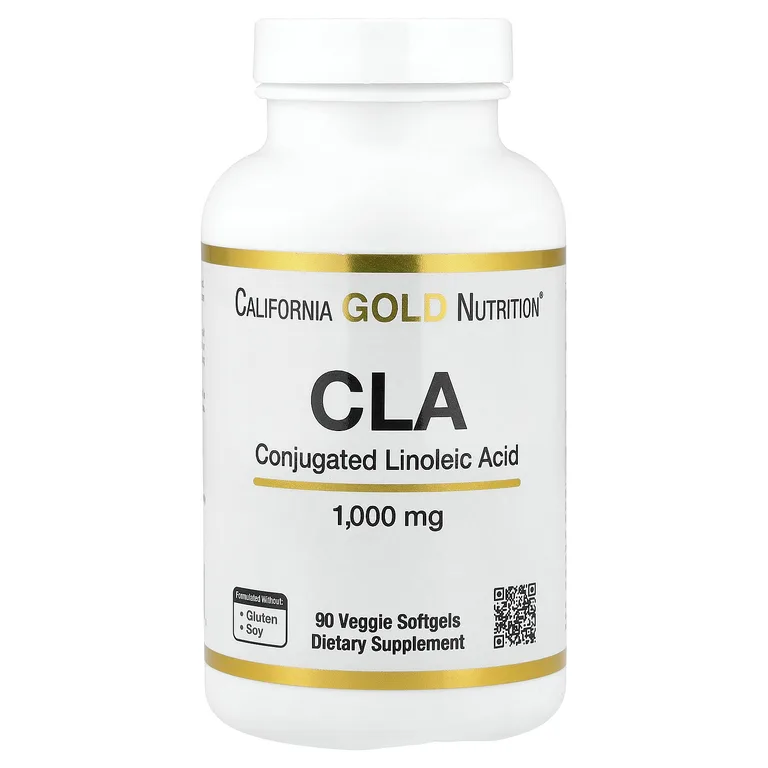California Gold Nutrition, Clarinol, КЛК, конъюгированная линолевая кислота, 1000 мг, 90 мягких таблеток