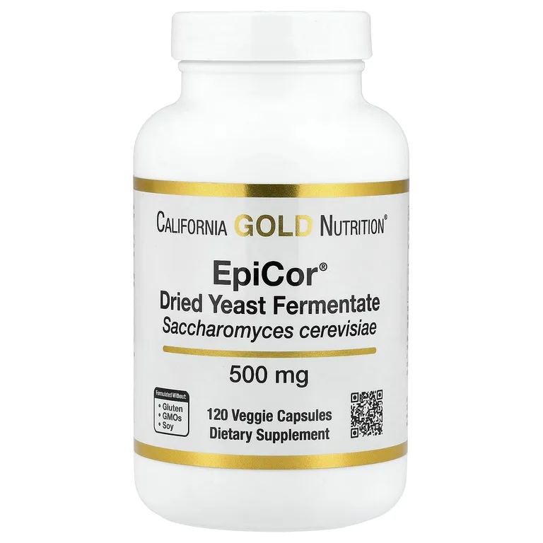 California Gold Nutrition, Epicor®, сухой дрожжевой ферментат, 500 мг, 120 растительных капсул