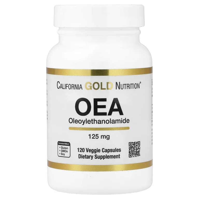 California Gold Nutrition, OЭA (олеоилэтаноламид), 125 мг, 120 растительных капсул