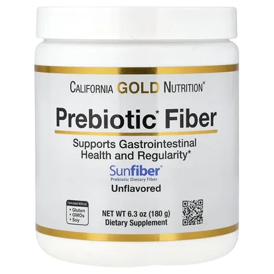 California Gold Nutrition, Пребиотическая клетчатка, 180 г (6,3 унции)