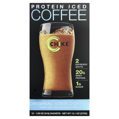 Chike Nutrition, Кофе с белковым льдом, оригинальный, 12 пакетиков, 31 г (1,09 унции)