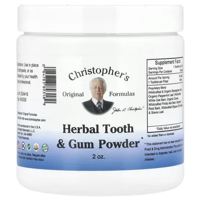 Christopher's Original Formulas, порошок для зубов и дёсен на основе трав, 56,7 г (2 унции)