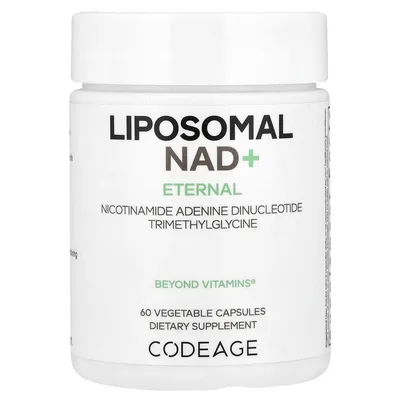Codeage, Eternal, липосомальный НАД+, 60 растительных капсул