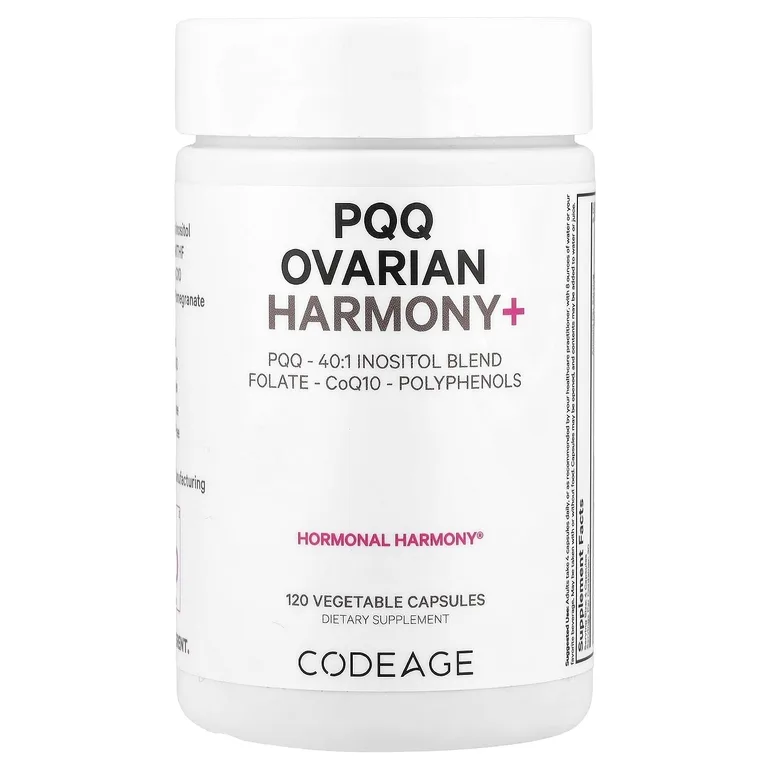 Codeage, PQQ Ovarian Harmony+, 120 растительных капсул