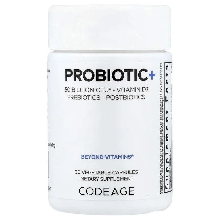 Codeage, Probiotic+, 30 растительных капсул