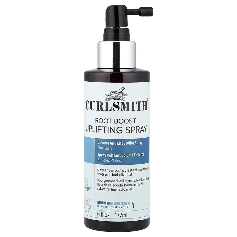 Curlsmith, Root Boost, спрей для поднятия настроения, и фиксация объема, для плоских локонов, 177 мл (6 жидк. унций)