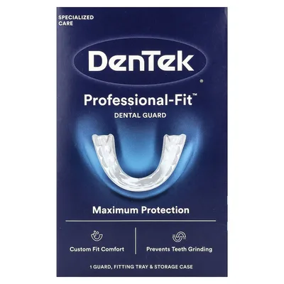 DenTek, Professional-Fit™, защитная пленка, 1 шт., 1 футляр для хранения и 1 защитная пленка