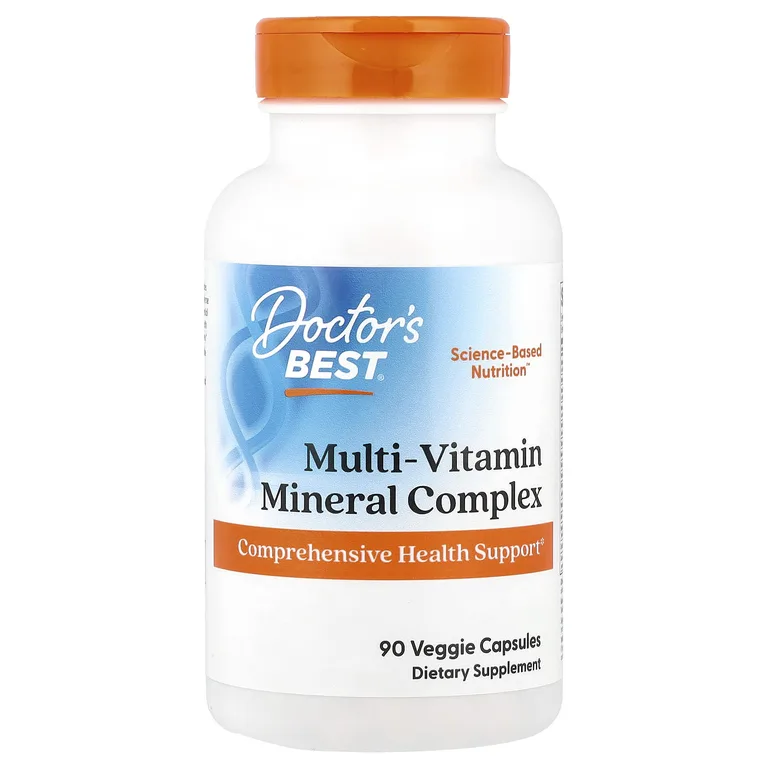 Doctor's Best, Мультивитаминный минеральный комплекс, 90 растительных капсул