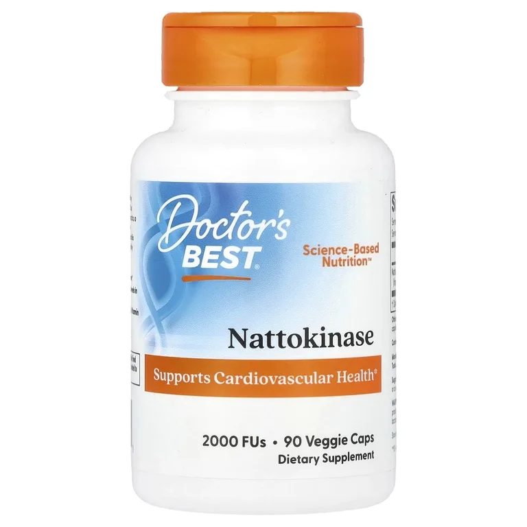 Doctor's Best, наттокиназа, 2000 ФЕ, 90 растительных капсул
