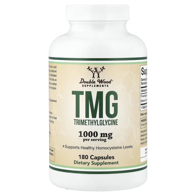 Double Wood Supplements, ТМГ, 180 капсул (500 мг в 1 капсуле)