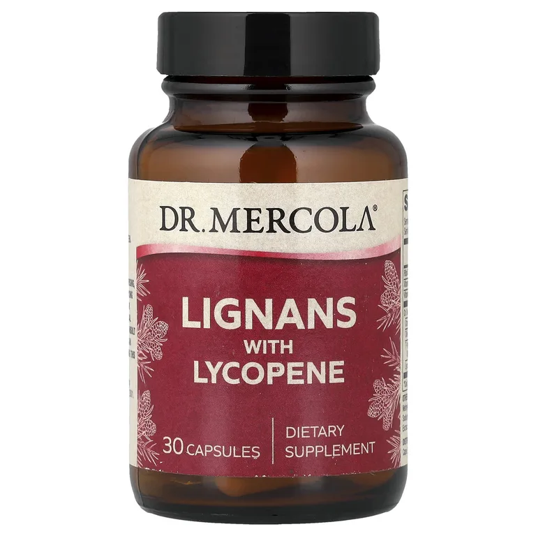 Dr. Mercola, Лигнаны с ликопином, 30 капсул