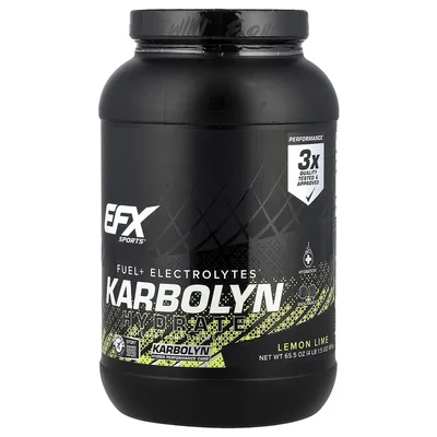 EFX Sports, Гибридный углевод + электролиты, лимон и лайм, 1856 г (4 фунта 1,5 унции)