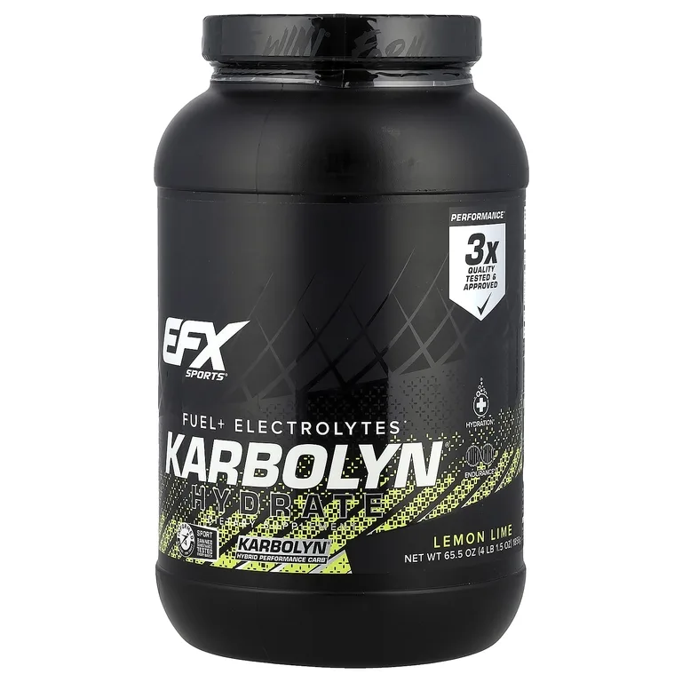 EFX Sports, Гибридный углевод + электролиты, лимон и лайм, 1856 г (4 фунта 1,5 унции)