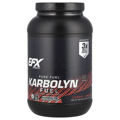 EFX Sports, Гибридный углевод, вишневый лаймад, 1950 г (4 фунта 4,8 унции)