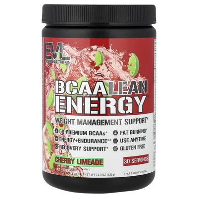 EVLution Nutrition, BCAA Lean Energy®, со вкусом вишневого лаймада, 321 г (11,3 унции)