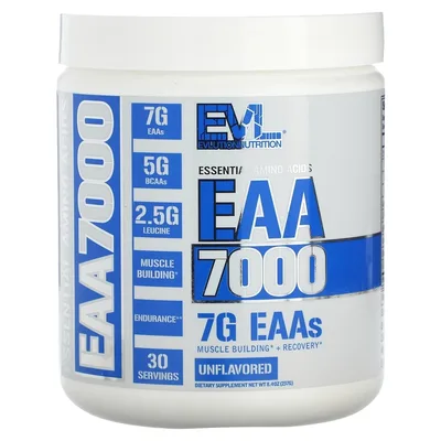 EVLution Nutrition, EAA 7000, без добавок, 237 г (8,4 унции)