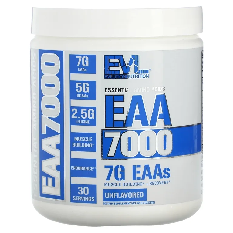 EVLution Nutrition, EAA 7000, без добавок, 237 г (8,4 унции)