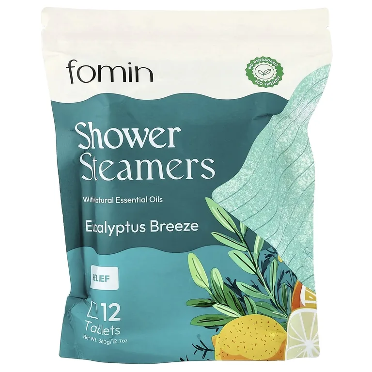 fomin, спреи для душа, эвкалипт, 12 таблеток
