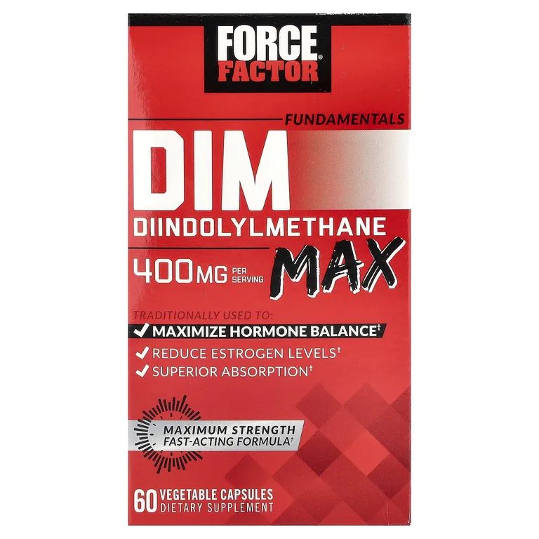 Force Factor, Fundamentals, DIM Max, 60 вегетарианских капсул