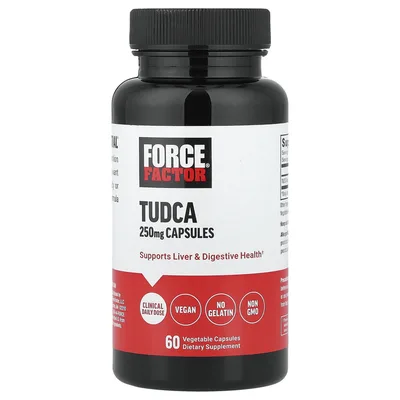Force Factor, тудка, 250 мг, 60 растительных капсул