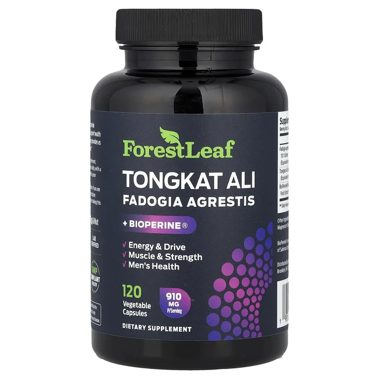 Forest Leaf, эврикома длиннолистая, фадогия и BioPerine®, 120 растительных капсул