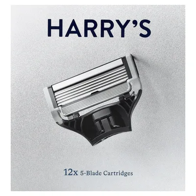 Harry's, сменные кассеты с 5 лезвиями, 12 пастилок
