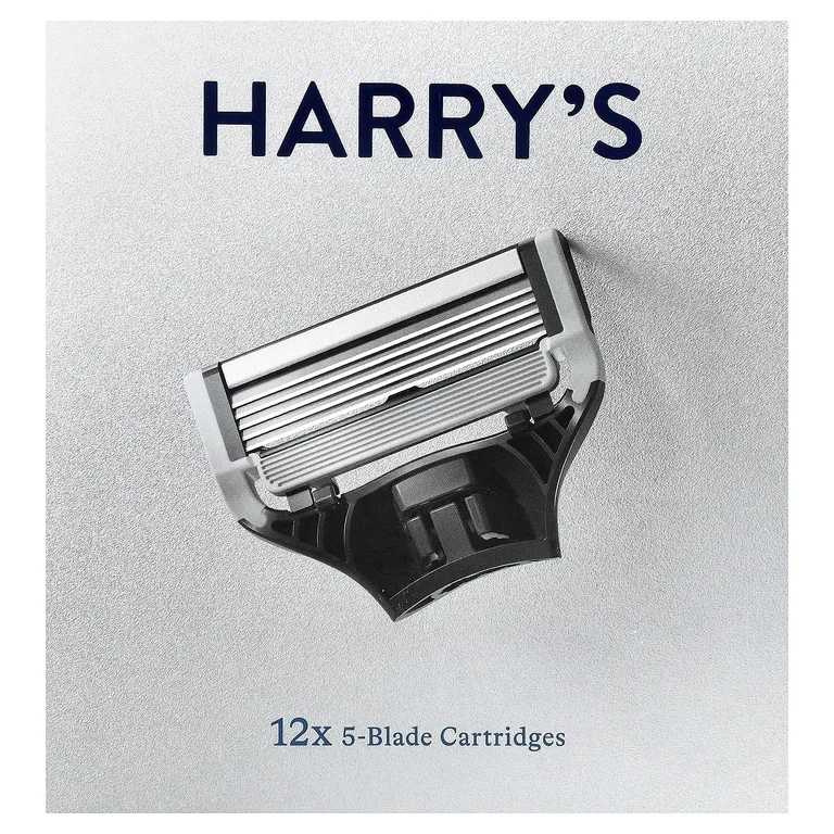 Harry's, сменные кассеты с 5 лезвиями, 12 пастилок