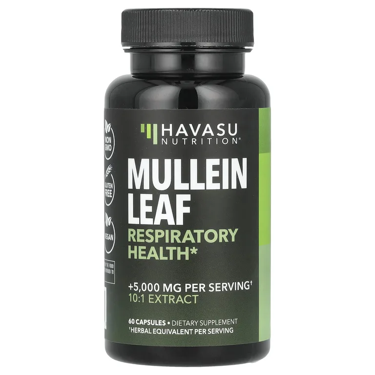 Havasu Nutrition, Листья коровяка, 500 мг, 60 капсул