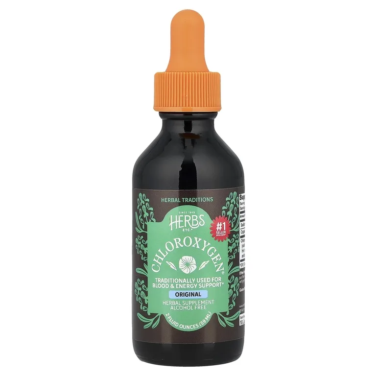 Herbs Etc., Хлорофилловый концентрат, оригинальный вкус, без спирта, 59 мл (2 жидк. унции)