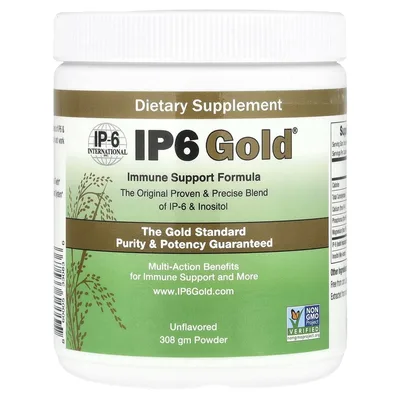 IP-6 International, IP6 Gold®, формула для иммунной поддержки в порошке, без добавок, 308 г