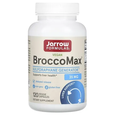 Jarrow Formulas, Экстракт семян брокколи для веганов, 120 вегетарианских капсул (17,5 мг в 1 капсуле)