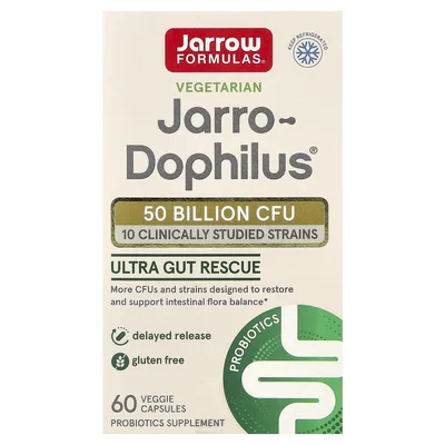 Jarrow Formulas, смесь пробиотиков, 50 млрд КОЕ, 60 растительных капсул