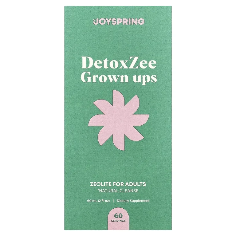 JoySpring, DetoxZee Grown Ups, цеолит для взрослых, 60 мл (2 жидк. унции)