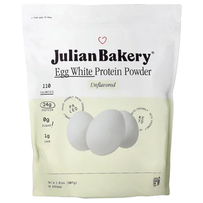 Julian Bakery, протеиновый порошок из яичного белка, без ароматизаторов, 907 г (2,01 фунта)
