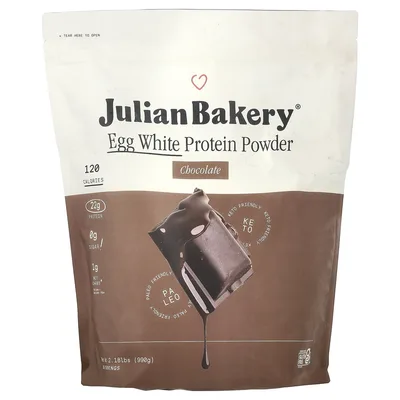 Julian Bakery, протеиновый порошок яичного белка, шоколад, 990 г (2,18 фунта)