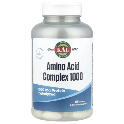 KAL, комплекс аминокислот 1000, 1000 мг, 100 таблеток