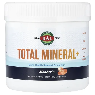 KAL, Total Mineral+, со вкусом мандарина, 167 г (5,8 унции)